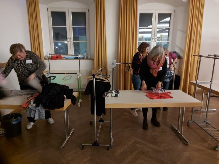 Annahme der Kleidung